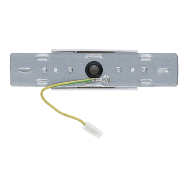 Middenvoeding voor 1-fase rail wit met metalen afwerking