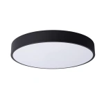 Plafonnière modern zwart met ronde vorm en matte afwerking