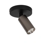 Plafondspot modern 1-lichts koffiebruin metaal 10 cm Lucide