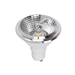 GU10 AR70 LED spot 6W warmwit dimbaar met witte behuizing