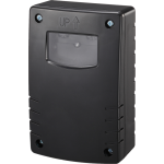 Schemerschakelaar zwart met instelbare tijdklok en IP44 behuizing