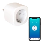 Witte slimme stekker met energiemeter en appbediening Calex Smart