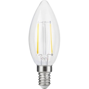 LED kaarslamp E14 helder glas warmwit dimbaar