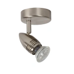 Plafondspot éénlichts mat chroom GU10 fitting Lucide