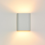 Witte ovale wandlamp van Lucide met op- en neerwaarts warm licht