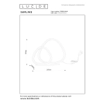 Maattekening van Lucide SAMLING tafellamp LED dimbaar CCT 2700K 4000K
