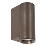 Moderne wandlamp downlight koffiebruin metaal Lucide