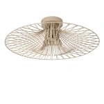 Plafonnière taupe metalen draadkap modern design Lucide