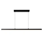 Zwarte LED hanglamp 30W dimbaar met langwerpig slank ontwerp