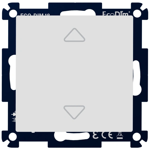 LED tastdimmer inbouw grijs 0-250W RLC EcoDim