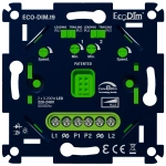 LED duo tastdimmer inbouw zwart-groen 2x 0-200W RLC EcoDim