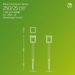 Sokkel Solar met Sensor Modern Zwart BLAISE - Philips - Afbeelding 3