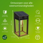Wandlamp Solar met Sensor Modern Rechthoek Zwart GERI - Philips - Afbeelding 2