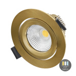 LED inbouwspot messing dimbaar IP65 met CCT switch