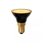LED spot E14 zwart met goud fitting 5W warmwit licht